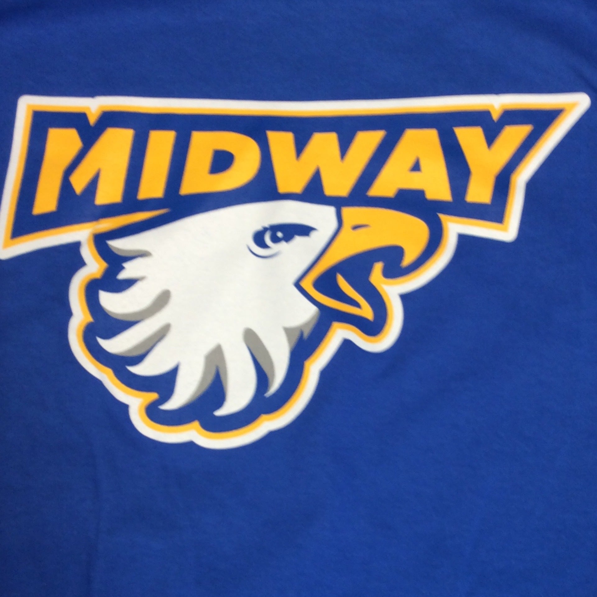 Blue Long Sleeve Midway Logo Midway University